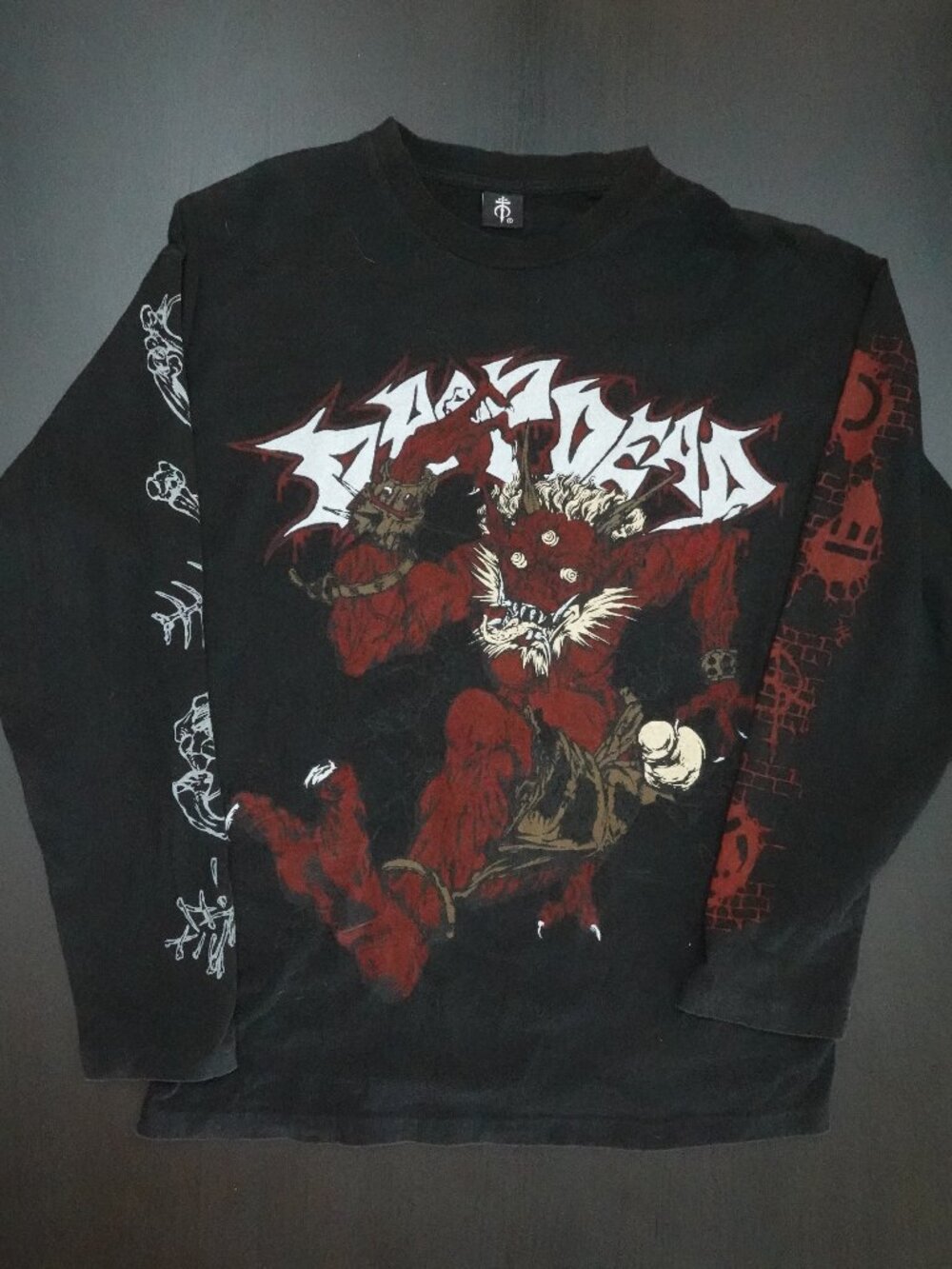 Drop Dead “Mosh The Pain Away” Shirt Long Sleeve Sz S Unisex - GREAT CONDITION